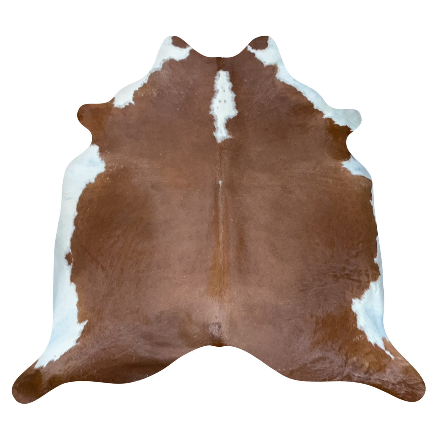 Natural Brazilian Cowhide Rug -  Mocha & Ivory