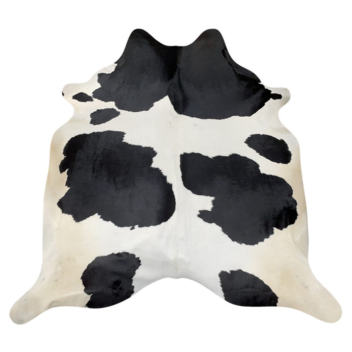 Natural Brazilian Cowhide Rug -  Espresso & Ivory