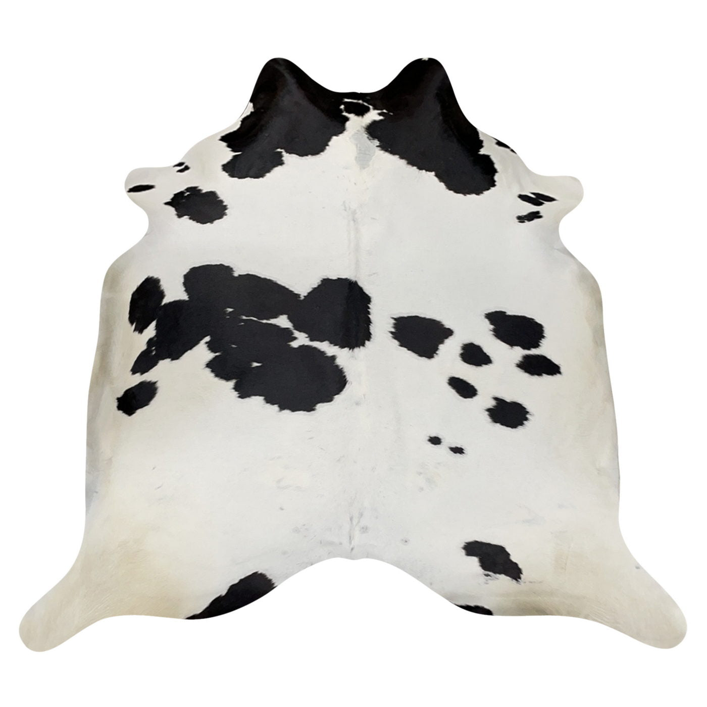 Natural Brazilian Cowhide Rug -  Espresso & Ivory