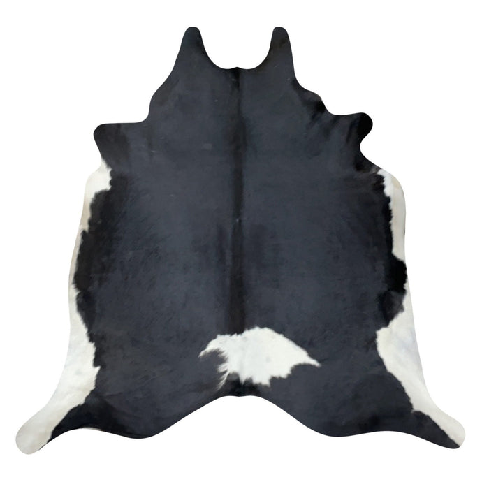 Natural Brazilian Cowhide Rug -  Espresso & Ivory