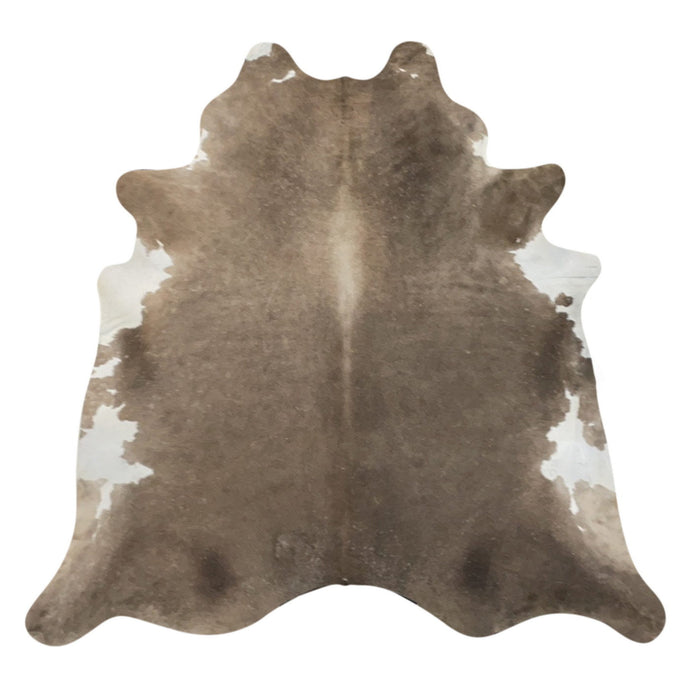 Natural Brazilian Cowhide Rug -  Chocolate & Ivory