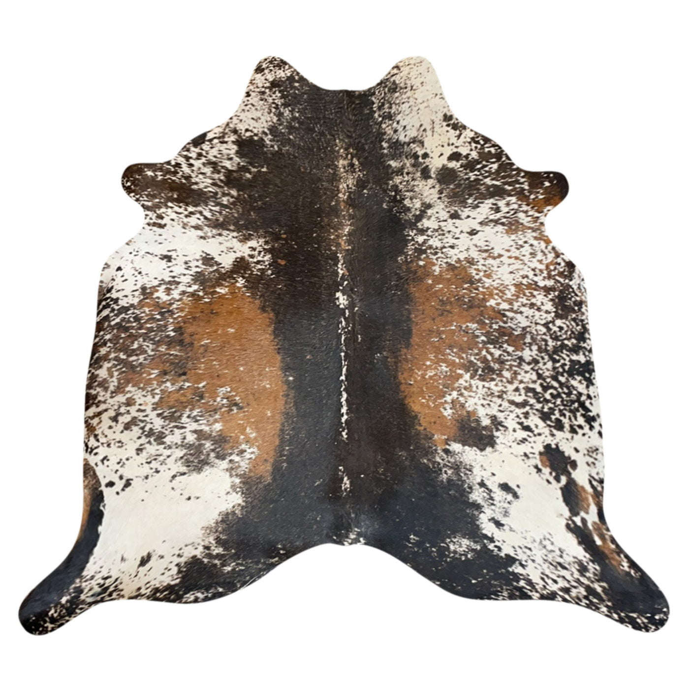 Natural Brazilian Cowhide Rug -  Espresso, Ivory & Mocha