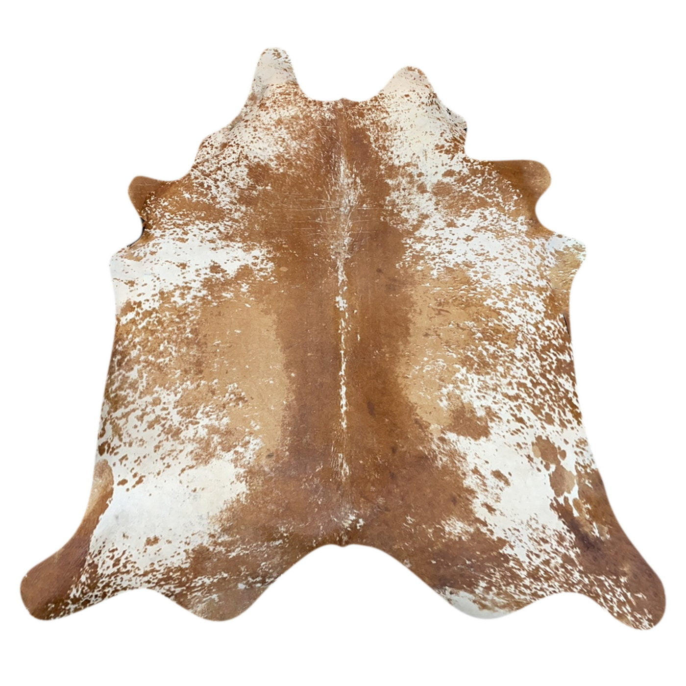 Natural Brazilian Cowhide Rug -  Mocha, Ivory & Caramel