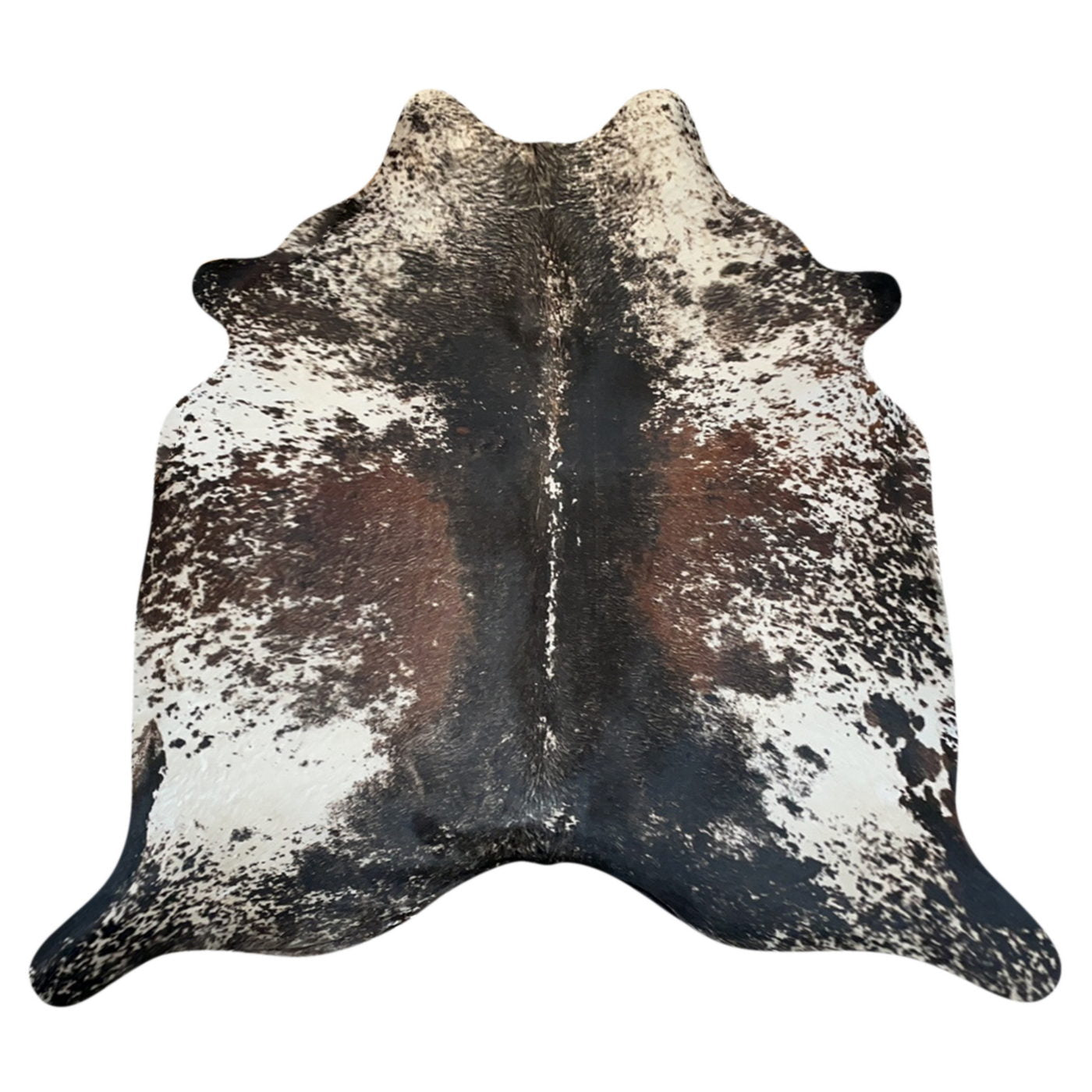 Natural Brazilian Cowhide Rug -  Espresso, Ivory & Mocha