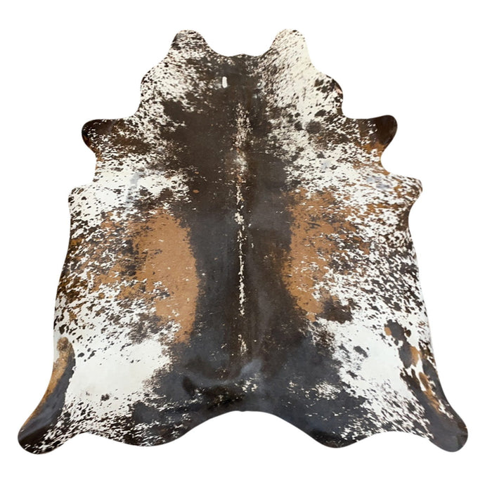 Natural Brazilian Cowhide Rug -  Espresso, Ivory & Mocha