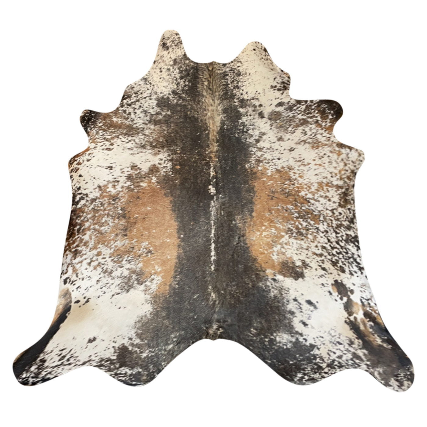 Natural Brazilian Cowhide Rug -  Espresso, Ivory & Mocha