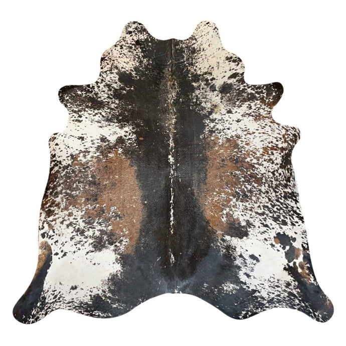 Natural Brazilian Cowhide Rug -  Espresso, Ivory & Mocha