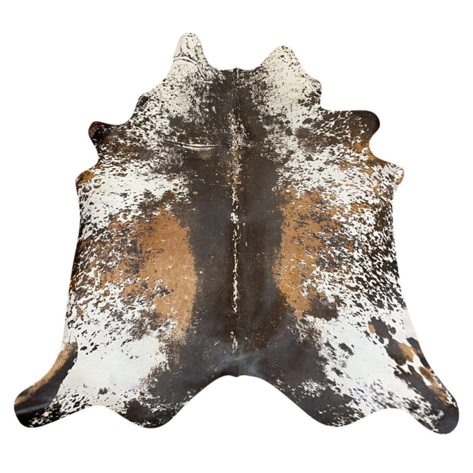 Natural Brazilian Cowhide Rug -  Espresso, Ivory & Mocha