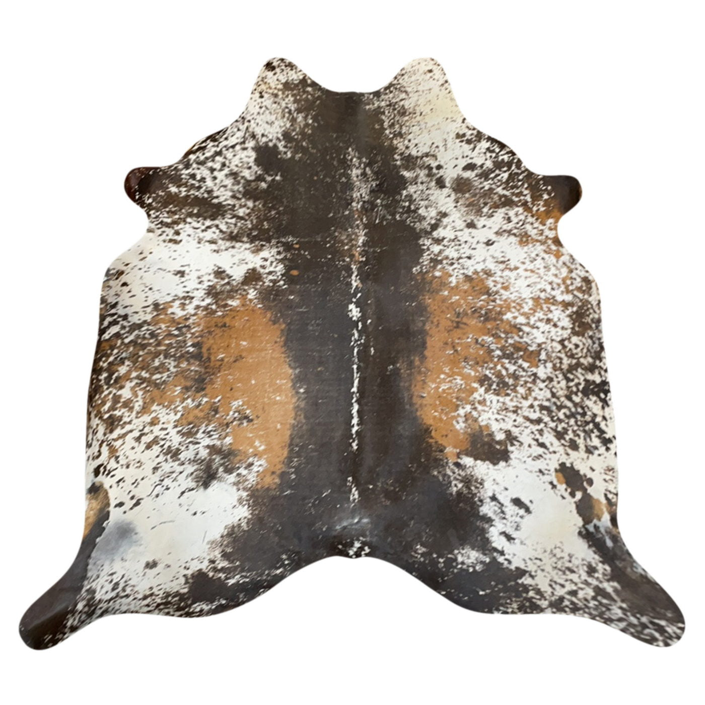 Natural Brazilian Cowhide Rug -  Espresso, Ivory & Mocha