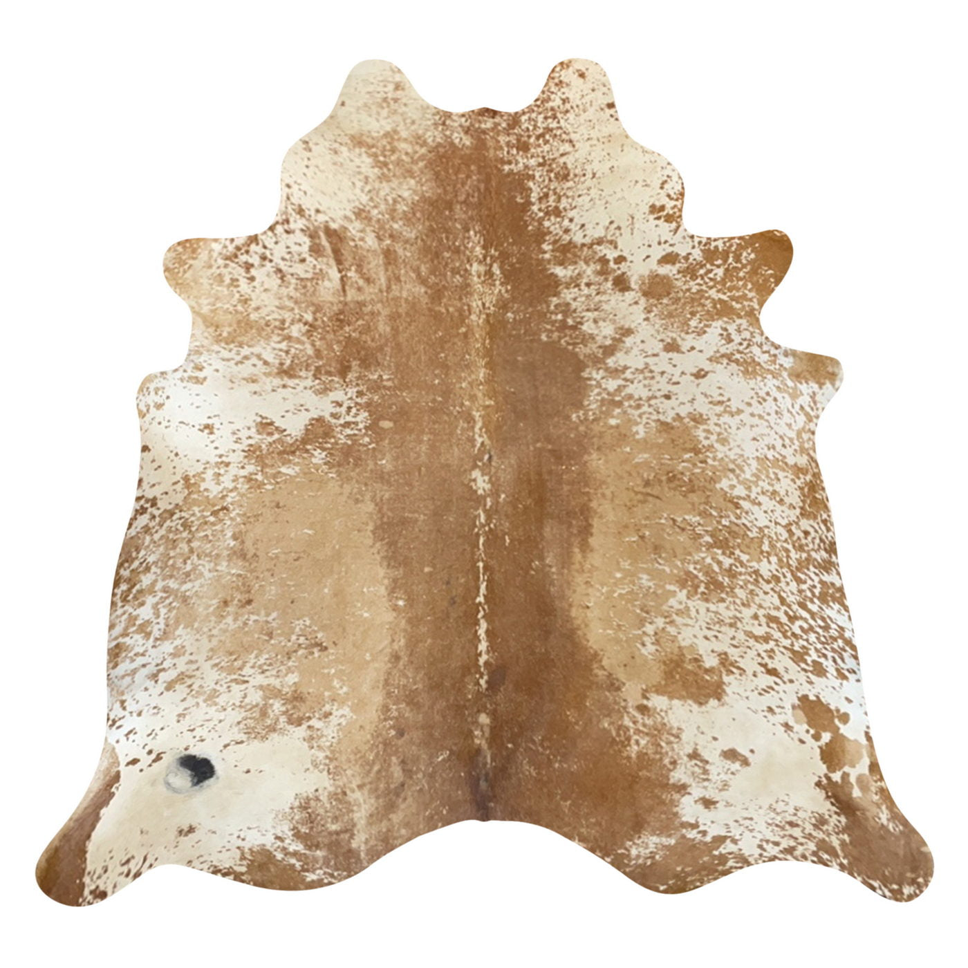 Natural Brazilian Cowhide Rug -  Mocha, Ivory & Caramel