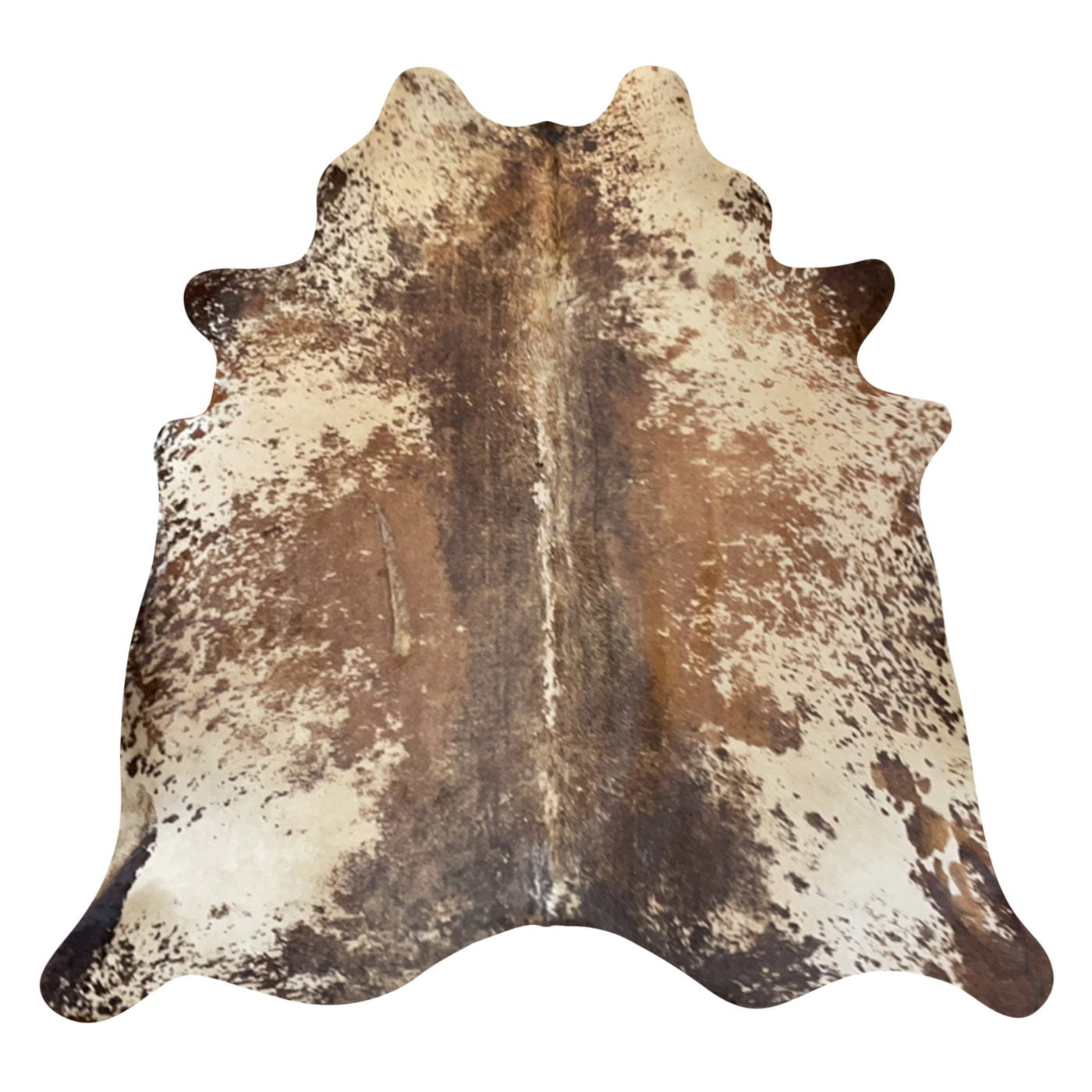 Natural Brazilian Cowhide Rug -  Espresso, Beige & Mocha