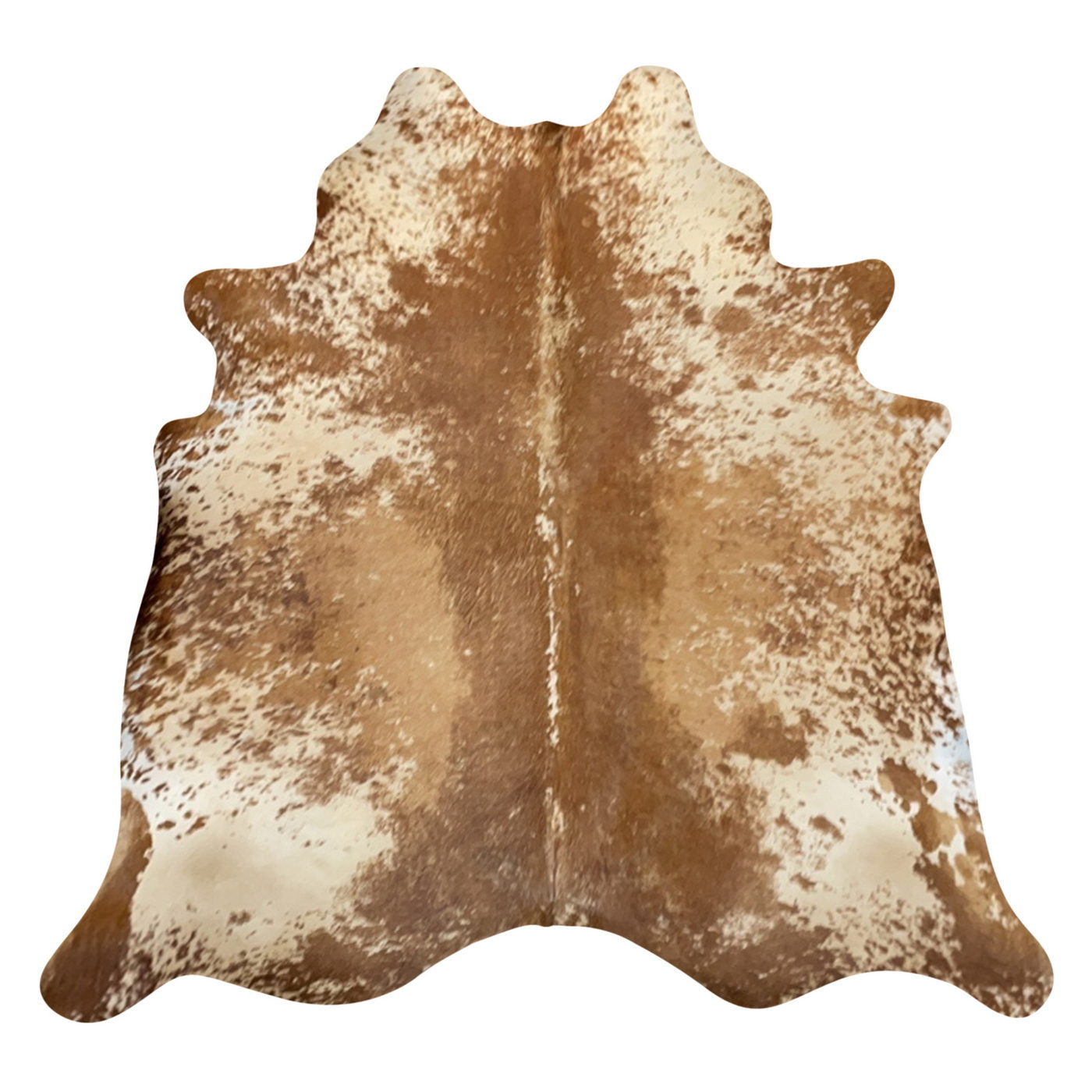 Natural Brazilian Cowhide Rug -  Mocha, Beige & Caramel