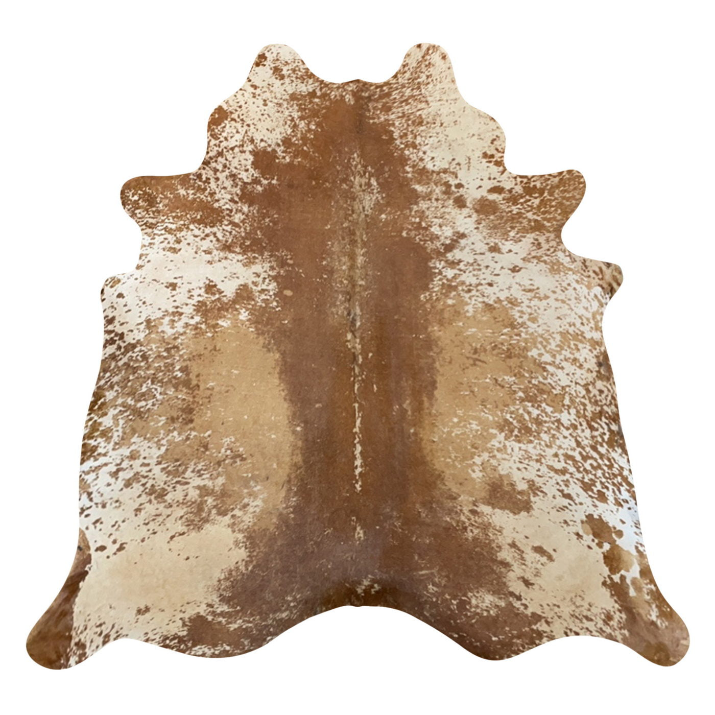 Natural Brazilian Cowhide Rug -  Mocha, Ivory & Caramel