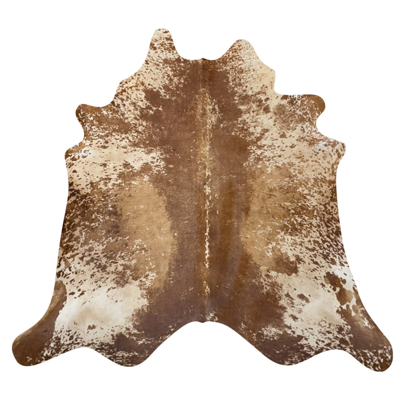 Natural Brazilian Cowhide Rug -  Mocha, Beige & Caramel