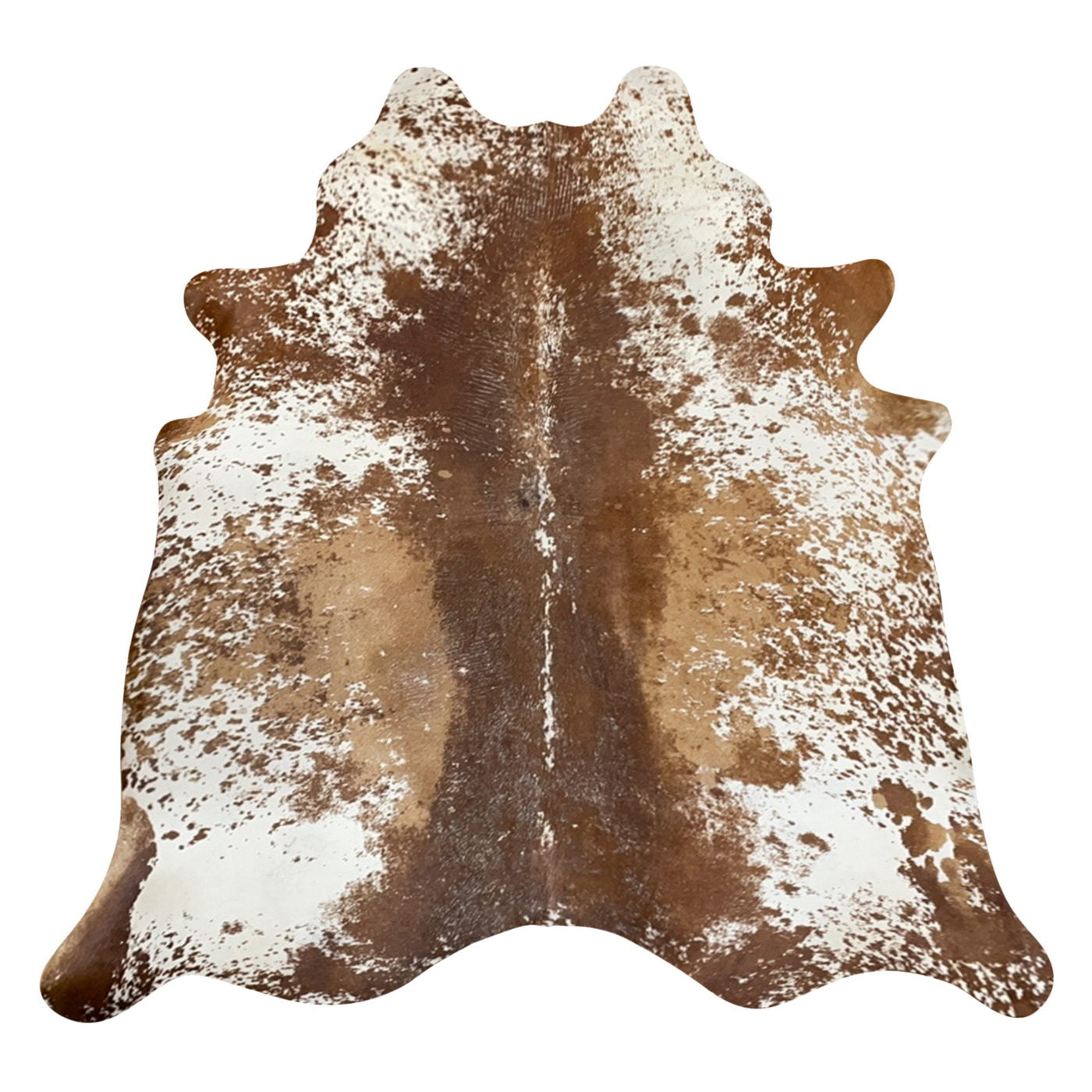 Natural Brazilian Cowhide Rug -  Mocha, Ivory & Caramel