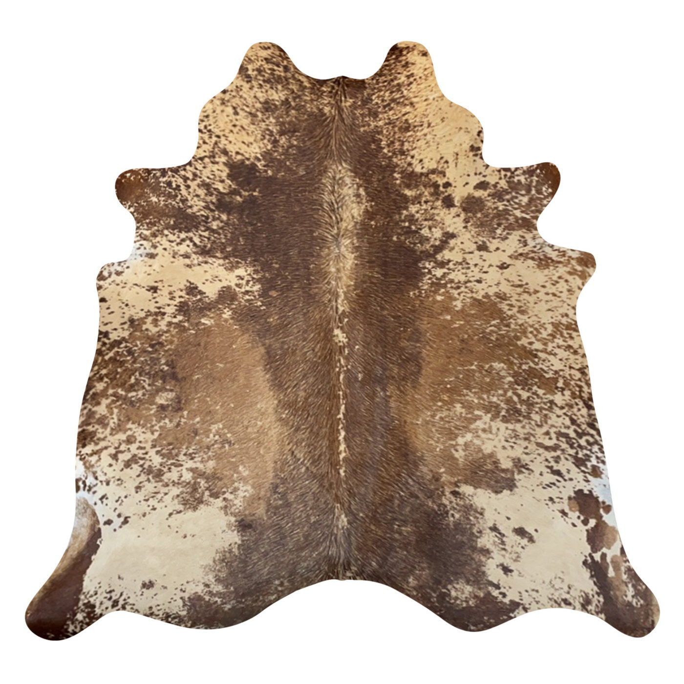 Natural Brazilian Cowhide Rug -  Chocolate, Caramel & Mocha