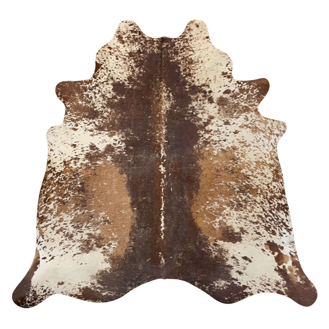 Natural Brazilian Cowhide Rug -  Espresso, Ivory & Mocha