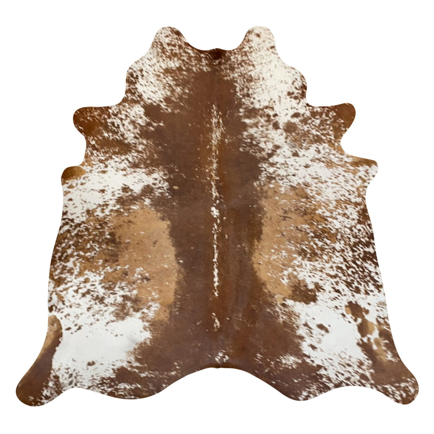 Natural Brazilian Cowhide Rug -  Mocha, Ivory & Caramel