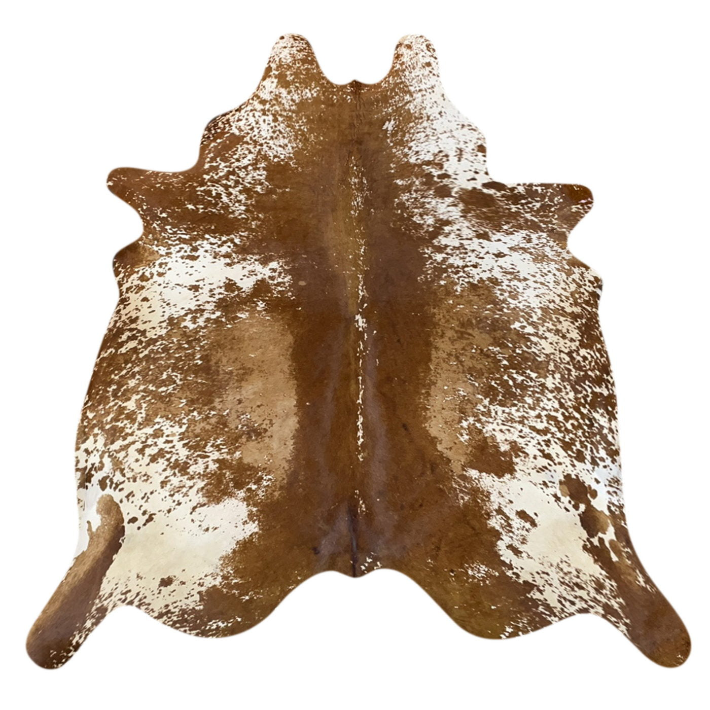 Natural Brazilian Cowhide Rug -  Mocha, Ivory & Caramel