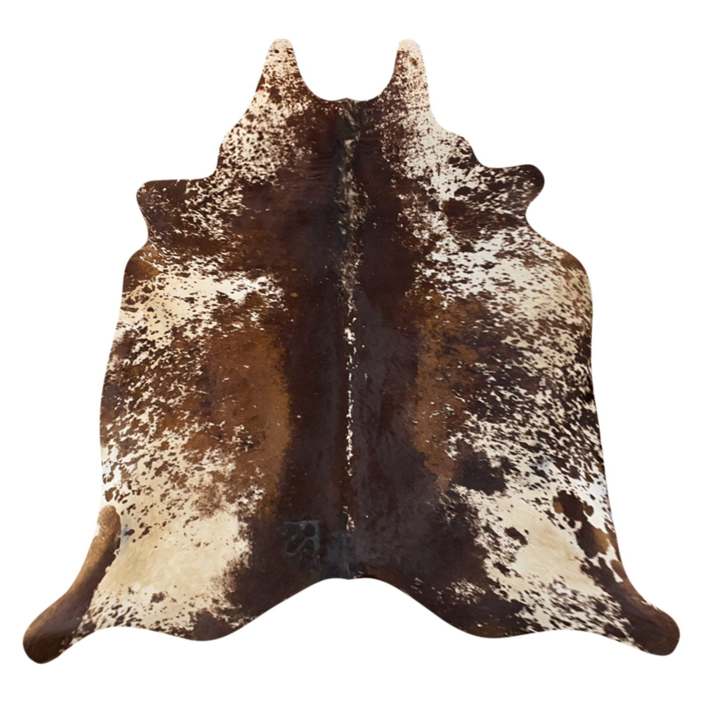 Natural Brazilian Cowhide Rug -  Espresso, Ivory & Mocha