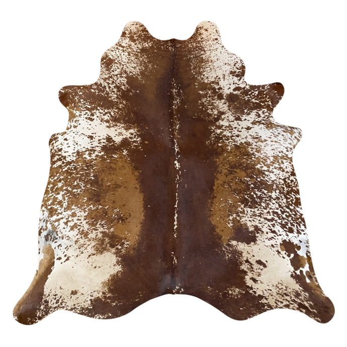 Natural Brazilian Cowhide Rug -  Chocolate, Ivory & Mocha