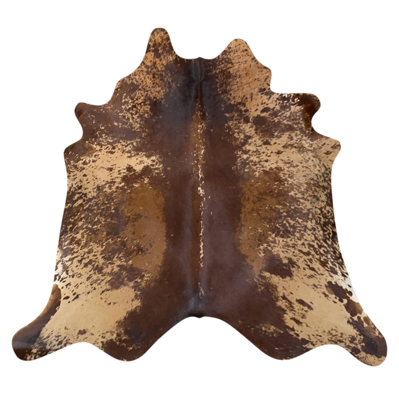 Natural Brazilian Cowhide Rug -  Chocolate, Caramel & Mocha