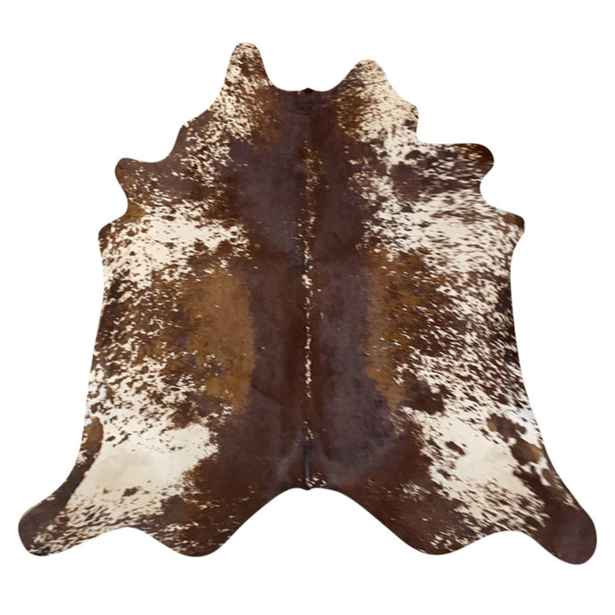 Natural Brazilian Cowhide Rug -  Chocolate, Ivory & Mocha