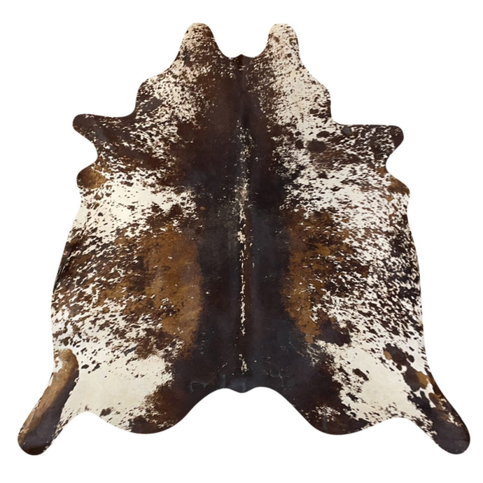 Natural Brazilian Cowhide Rug -  Espresso, Ivory & Mocha