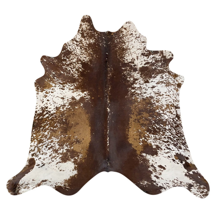 Natural Brazilian Cowhide Rug -  Chocolate, Ivory & Caramel