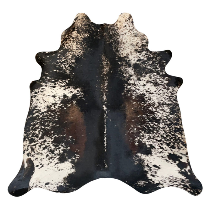 Natural Brazilian Cowhide Rug -  Espresso, Ivory & Chocolate