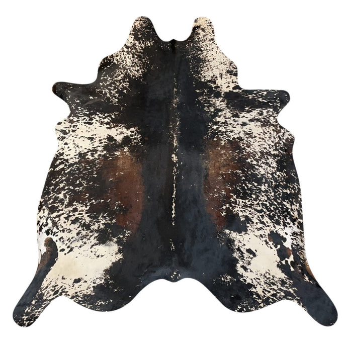 Natural Brazilian Cowhide Rug -  Espresso, Ivory & Chocolate