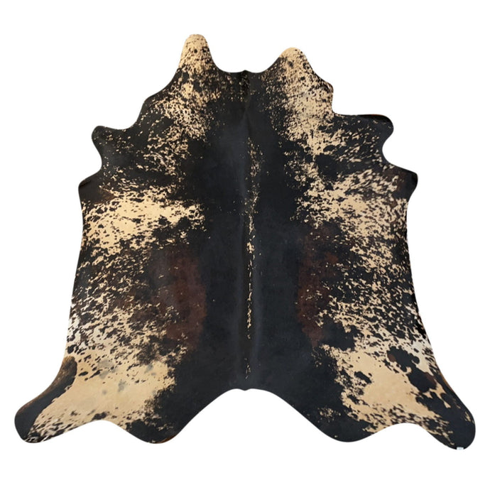 Natural Brazilian Cowhide Rug -  Espresso, Beige & Chocolate