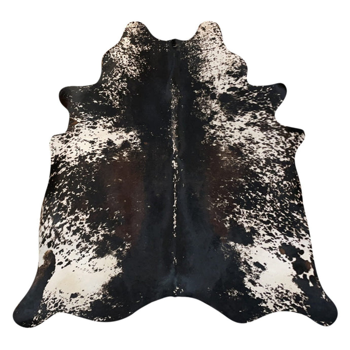 Natural Brazilian Cowhide Rug -  Espresso, Ivory & Chocolate