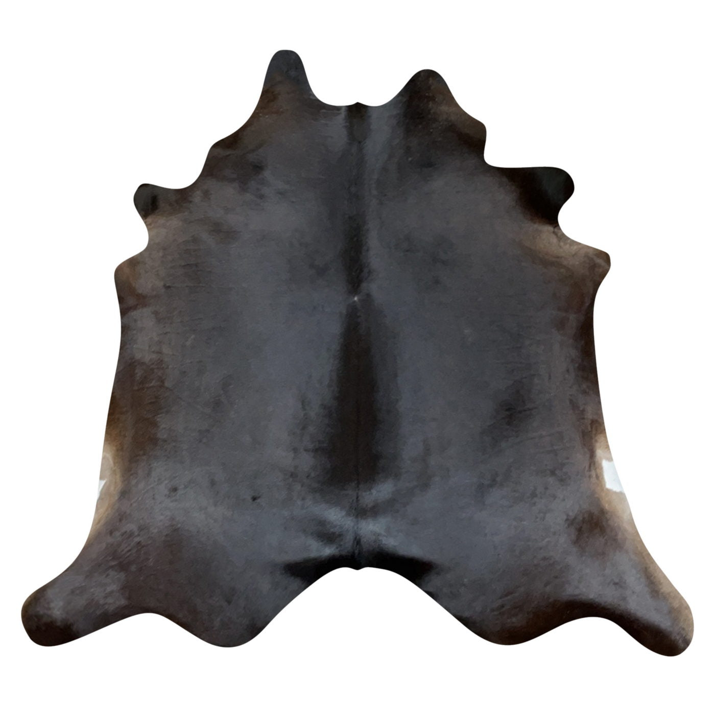 Natural Brazilian Cowhide Rug -  Espresso, Caramel & Ivory