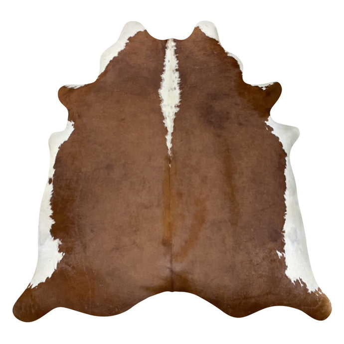 Natural Brazilian Cowhide Rug -  Mocha & Ivory