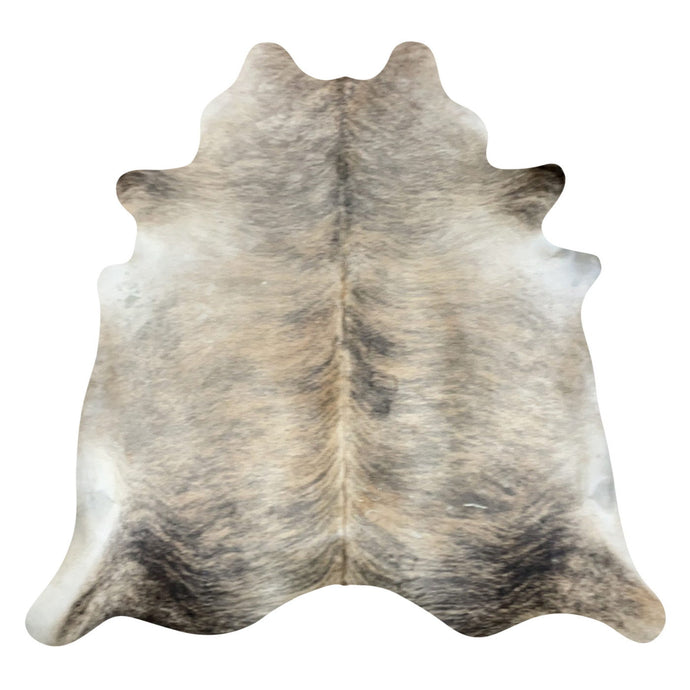 Natural Brazilian Cowhide Rug -  Taupe, Caramel & Ivory