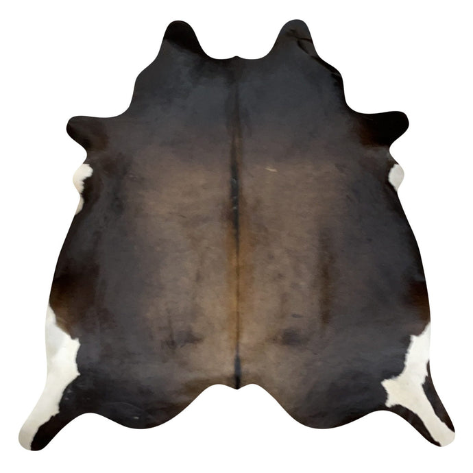 Natural Brazilian Cowhide Rug -  Espresso, Caramel & Ivory