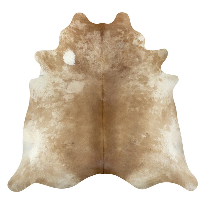 Natural Brazilian Cowhide Rug -  Caramel & Ivory