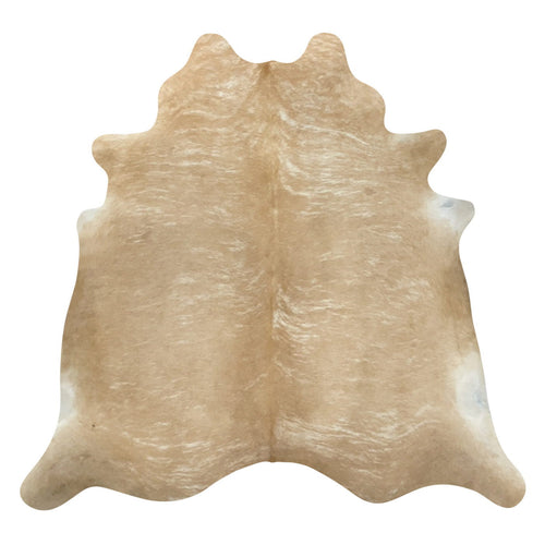 Natural Brazilian Cowhide Rug -  Caramel & Ivory