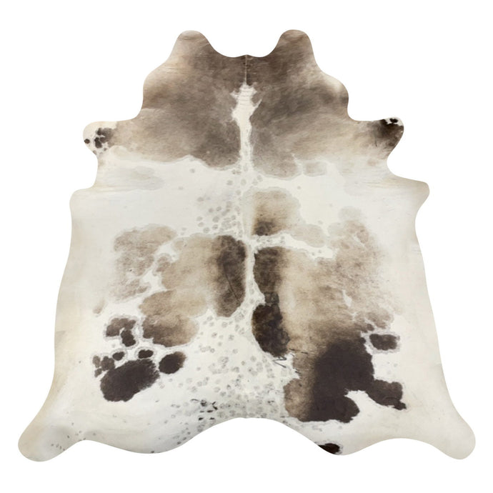 Natural Brazilian Cowhide Rug -  Caramel, Ivory & Chocolate