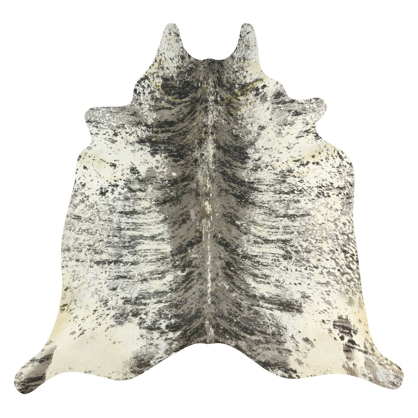 Natural Brazilian Cowhide Rug -  Taupe, Espresso & Ivory