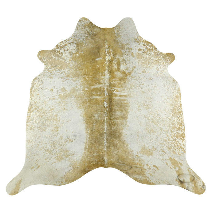 Natural Brazilian Cowhide Rug -  Caramel & Ivory