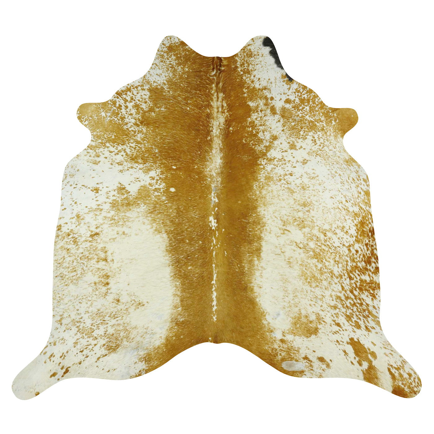 Natural Brazilian Cowhide Rug -  Mocha & Ivory