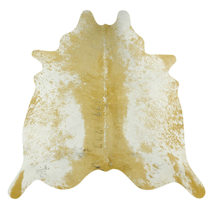 Natural Brazilian Cowhide Rug -  Caramel & Ivory