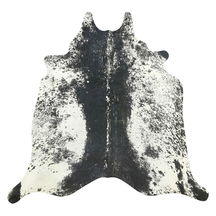 Natural Brazilian Cowhide Rug -  Espresso & Ivory