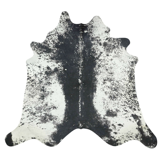 Natural Brazilian Cowhide Rug -  Espresso & Ivory