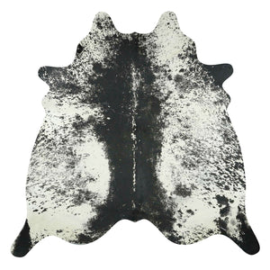 Natural Brazilian Cowhide Rug -  Espresso & Ivory