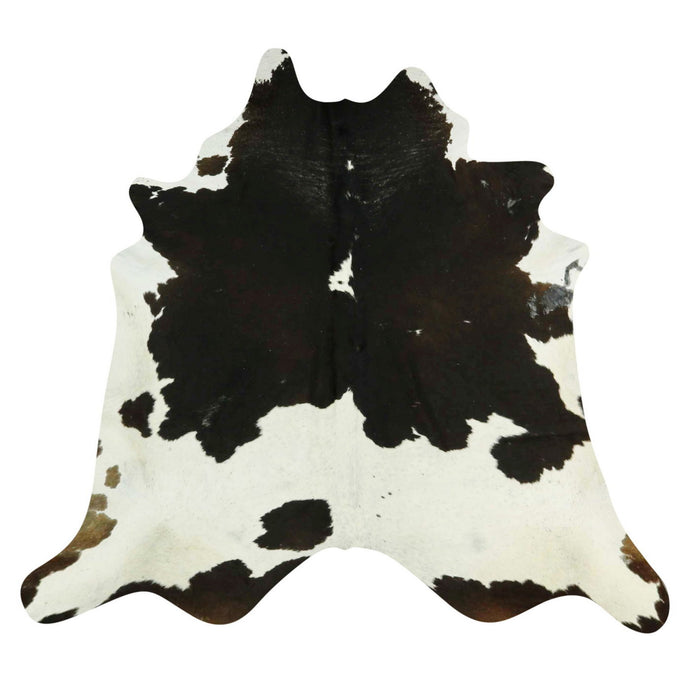 Natural Brazilian Cowhide Rug -  Espresso & Ivory