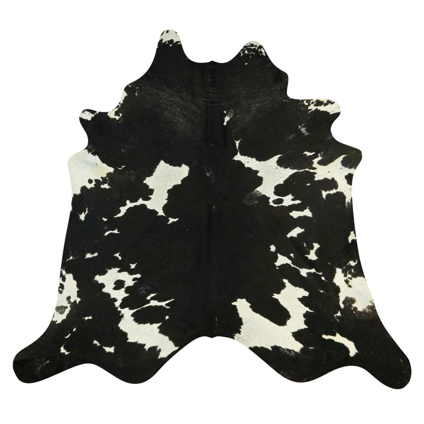 Natural Brazilian Cowhide Rug -  Espresso & Ivory