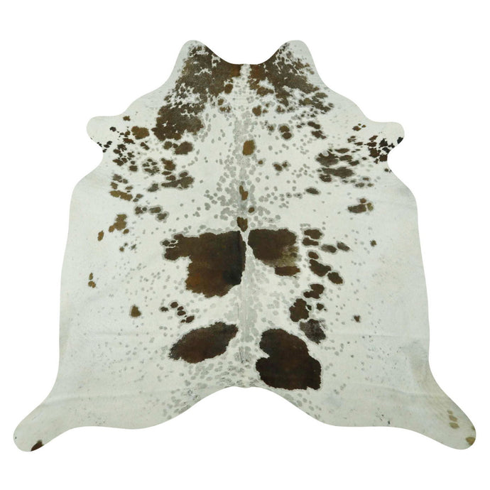 Natural Brazilian Cowhide Rug -  Espresso, Taupe & Ivory